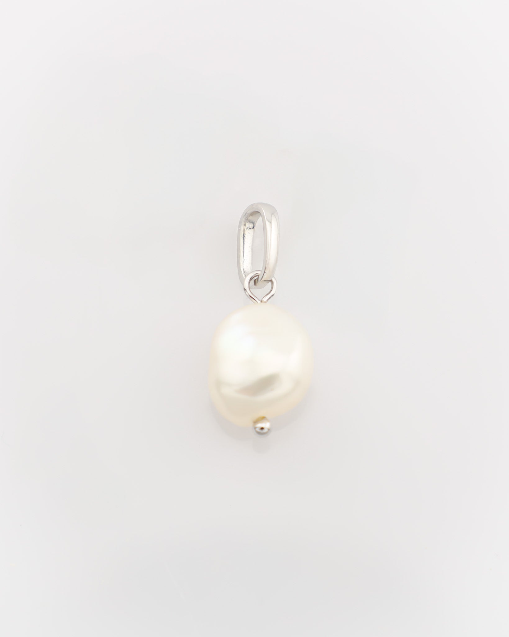 Pearl pendant on a white background