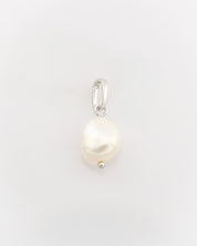 Pearl pendant on a white background