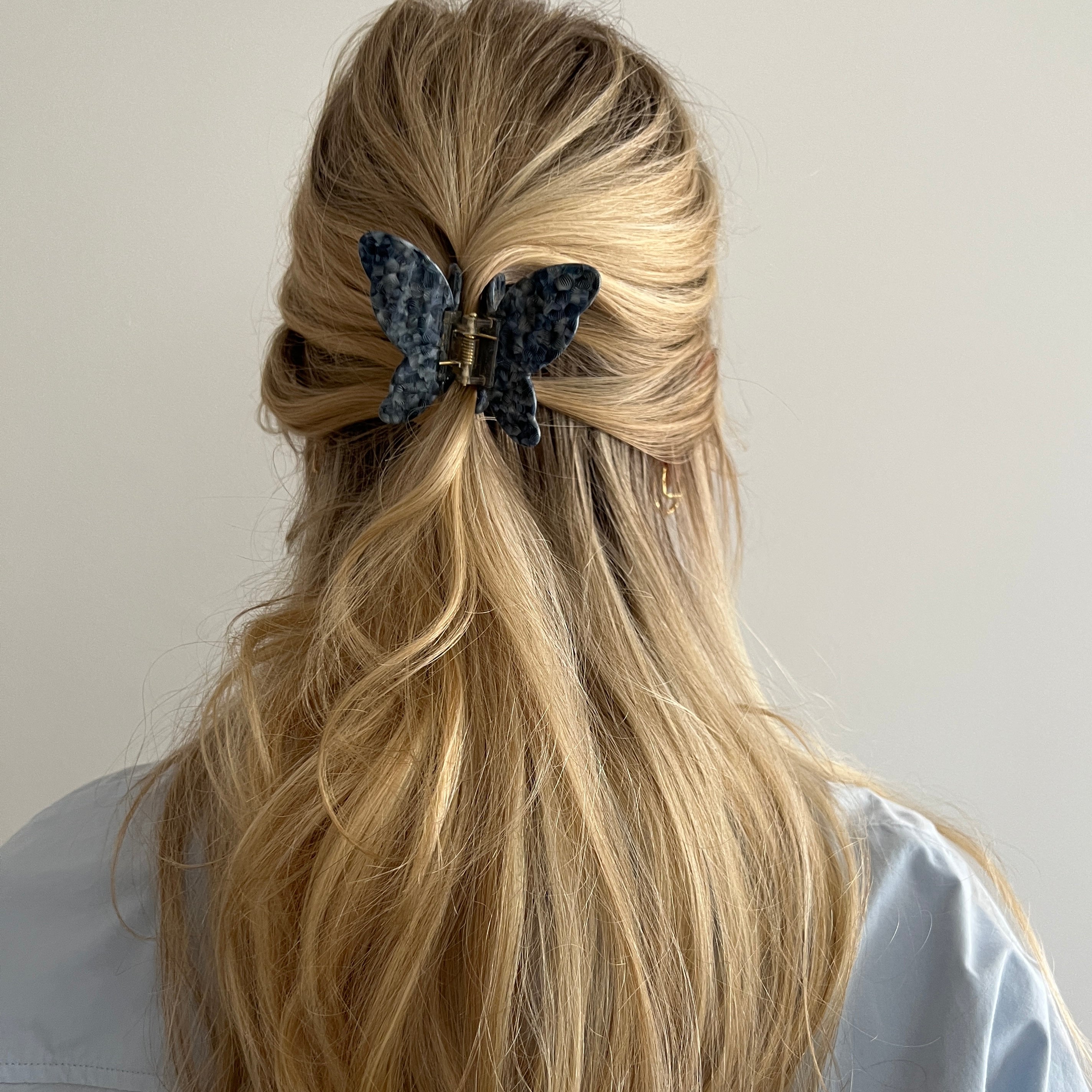 Butterfly Blue Hairclip