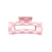Chantria Pink Check Hairclip