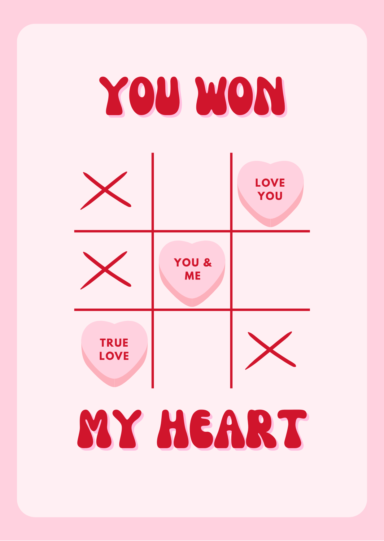"You Won My Heart" Card