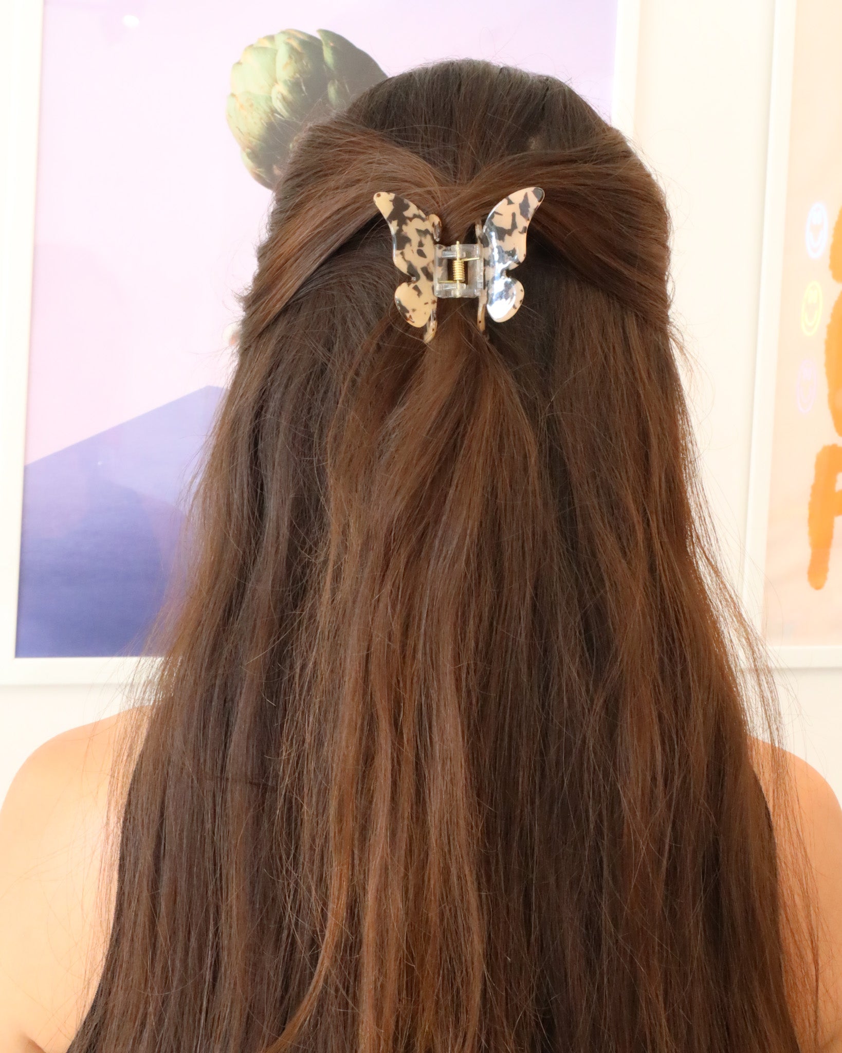 Butterfly Medium Brown Hairclip