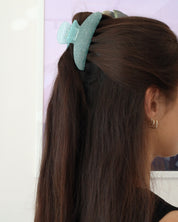 Brea Blue Glitter Hairclip