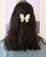 Mariposa Cream Hairclip