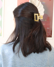 Kori Yellow Striped Hairclip