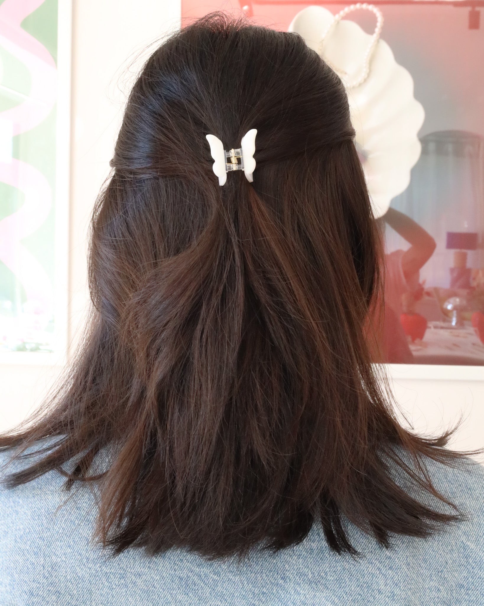 Baby Butterfly White Hairclip