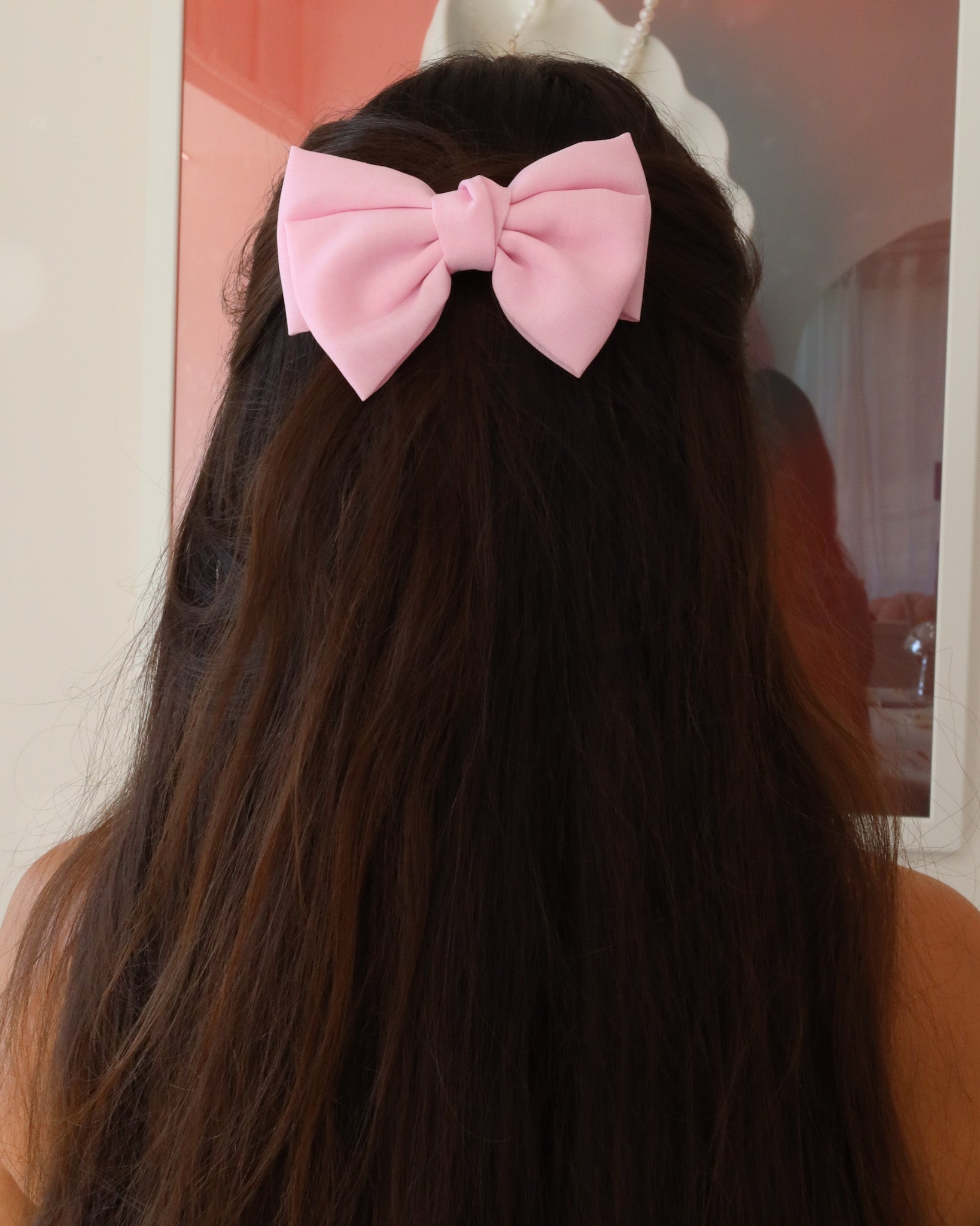 Bow Medium Pink Hairclip