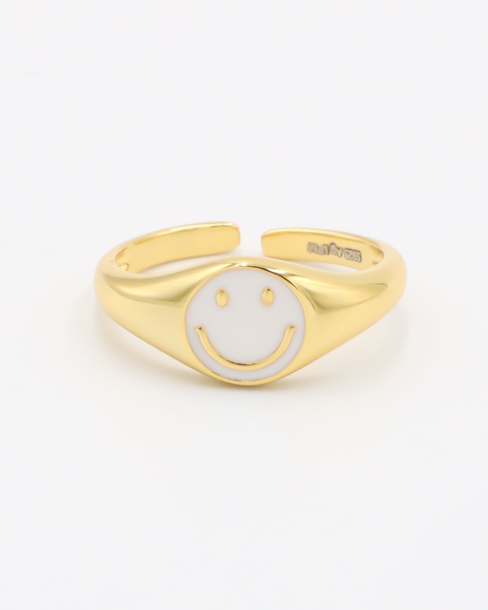 Smiley White Gold