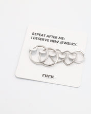 The "P.S. I Love You" Set Silver