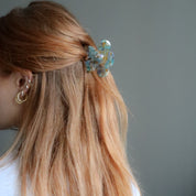 Flora Blue Hairclip