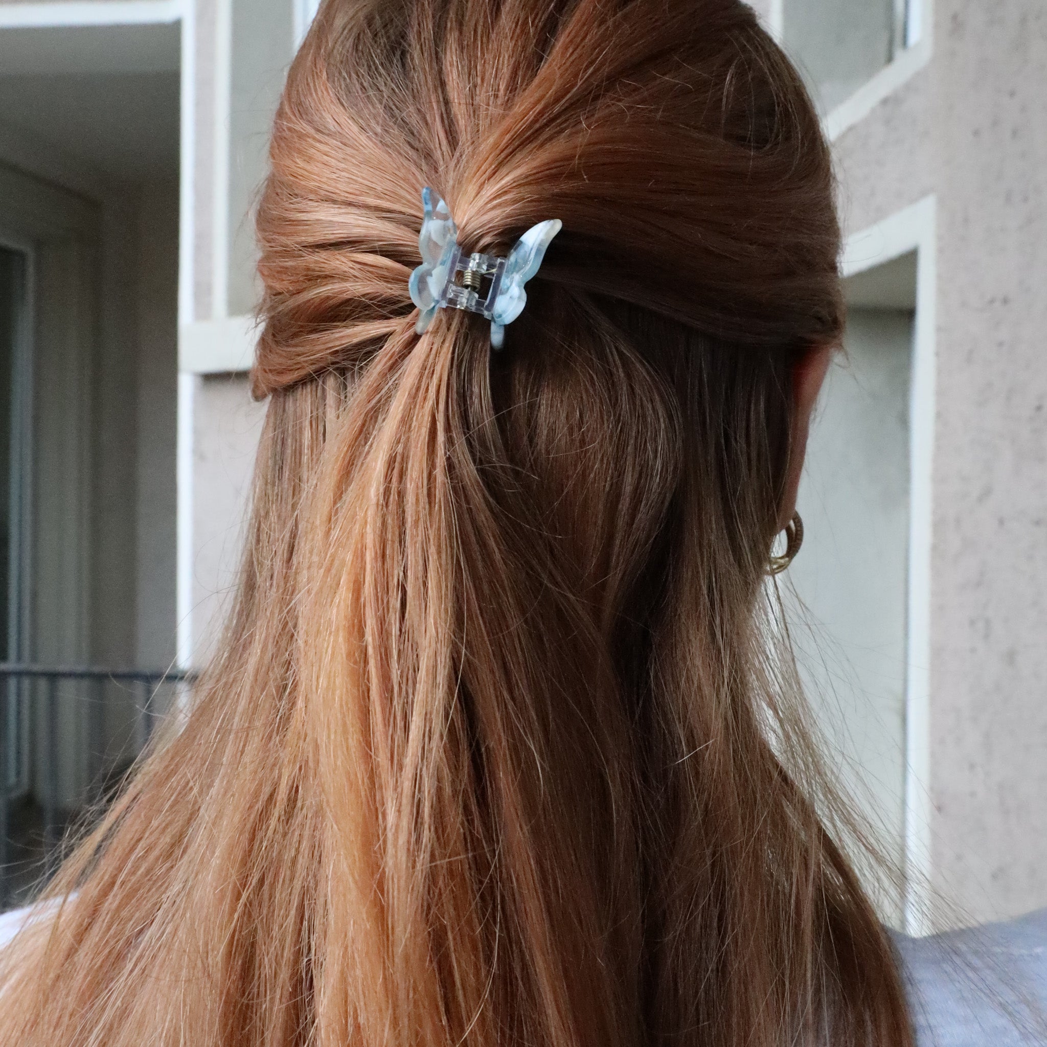 Baby Butterfly Blue Hairclip