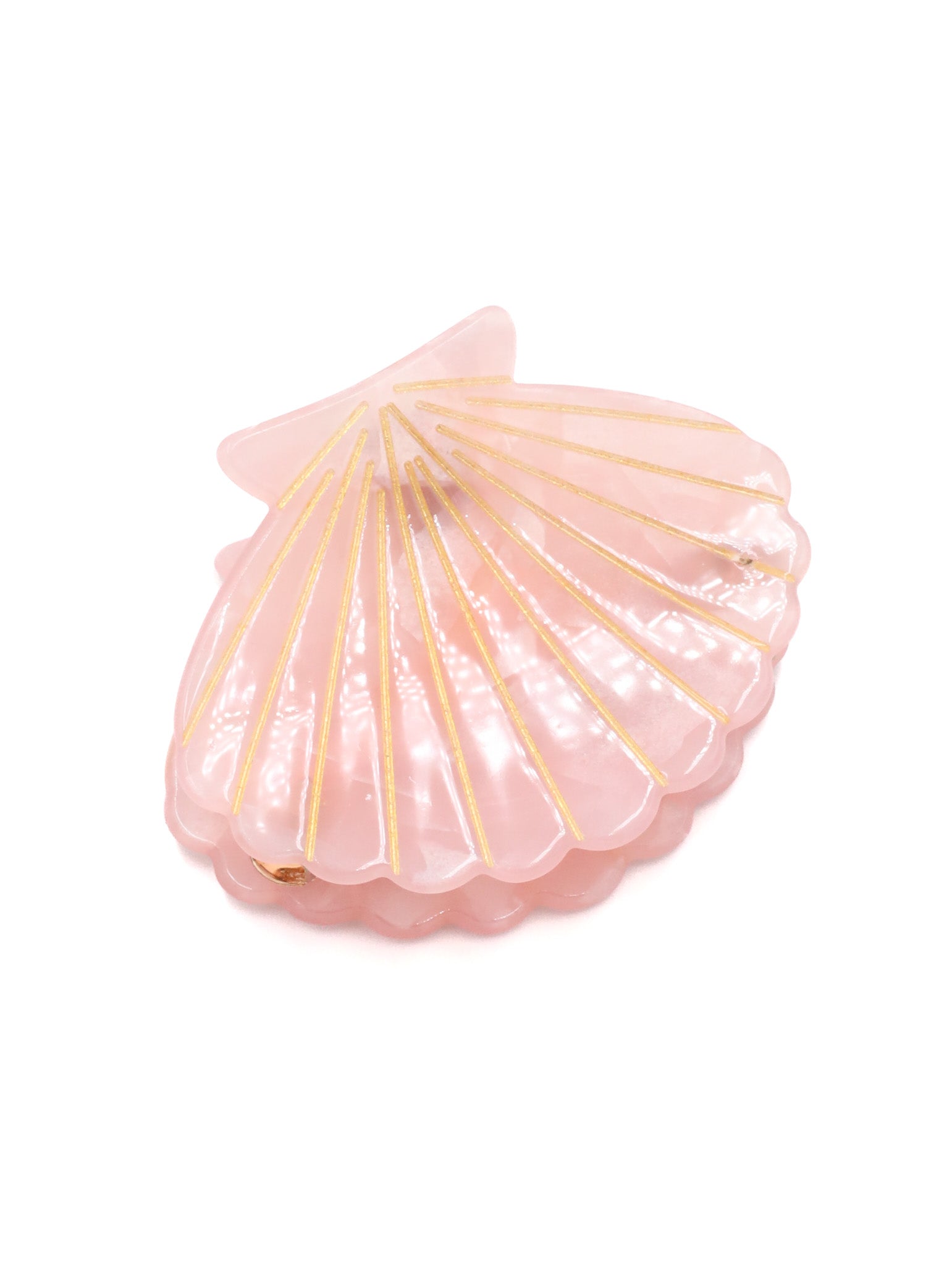 Scallop Pink Hairclip