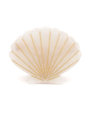 Scallop White Hairclip