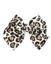 Bow Leo White Hairclip