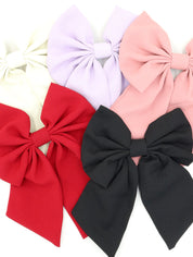 Bow Large Pink Hairclip