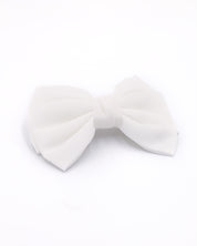 Bow Medium White Hairclip