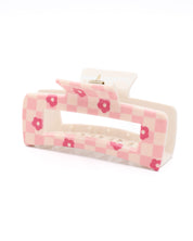 Avalon Pink Checks Hairclip