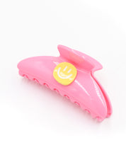 Audie Pink Smiley Hairclip