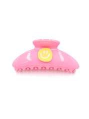 Audie Pink Smiley Hairclip