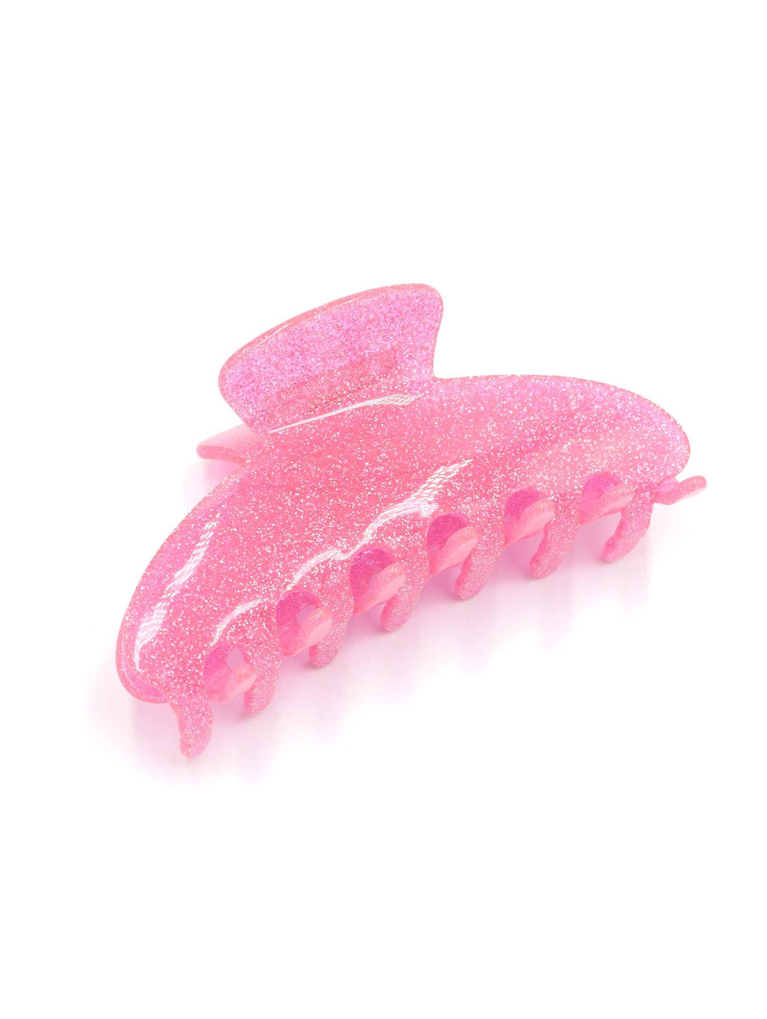 Brea Pink Glitter Hairclip