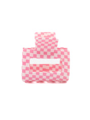 Louie Pink Check Hairclip