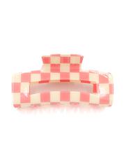 Avalon Pink Check Hairclip