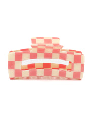 Avalon Pink Check Hairclip