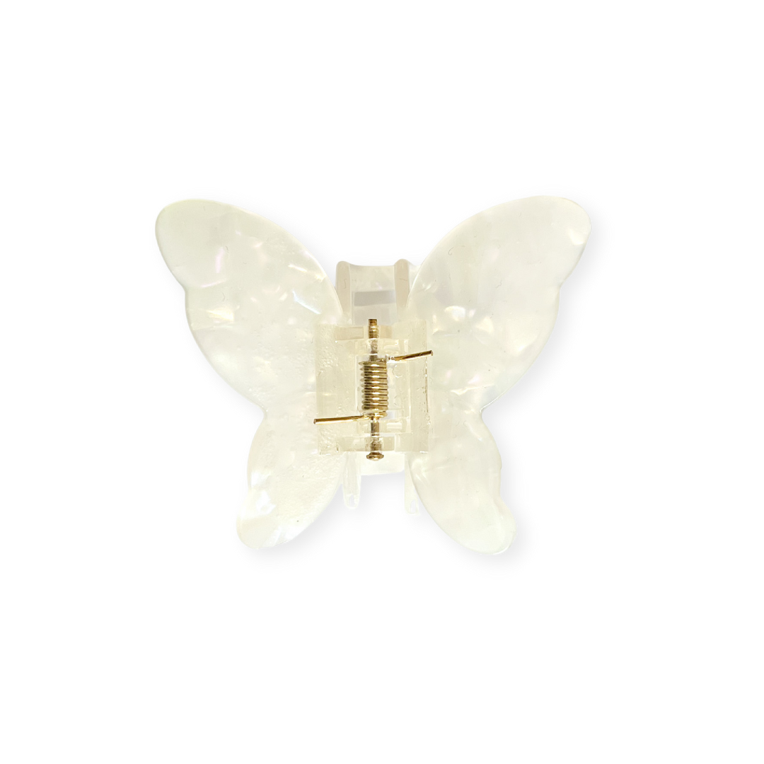Butterfly White Hairclip