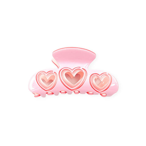Ada Pink Heart Hairclip
