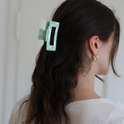 Chantria Green Check Hairclip