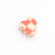 Hattie Pink Check Hairclip