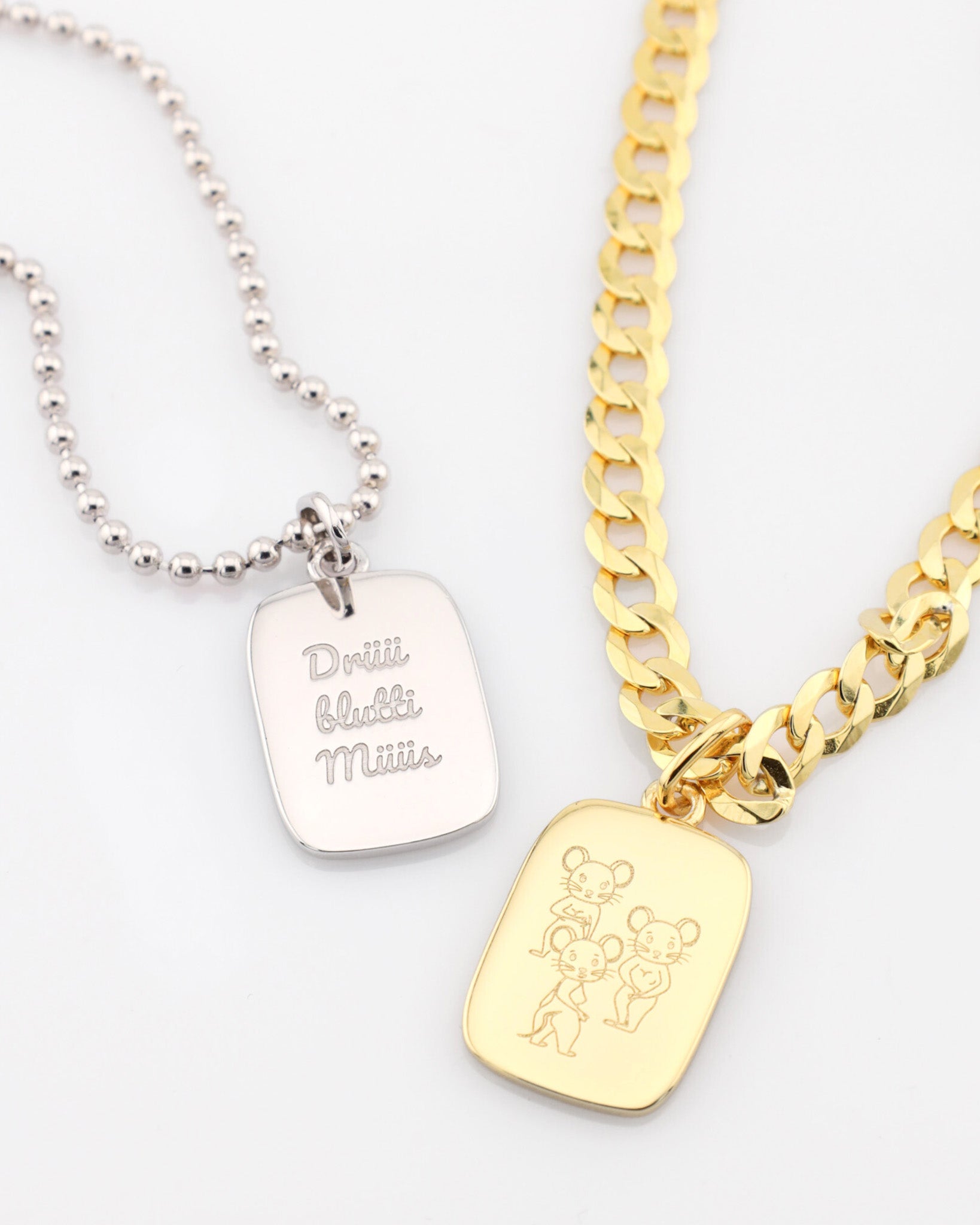 Drüü blutti Müüs Anhänger