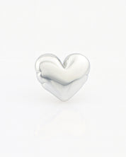 Heart-shaped object on a white background