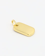 Back view of the Amara pendant in gold-plated 925 sterling silver.