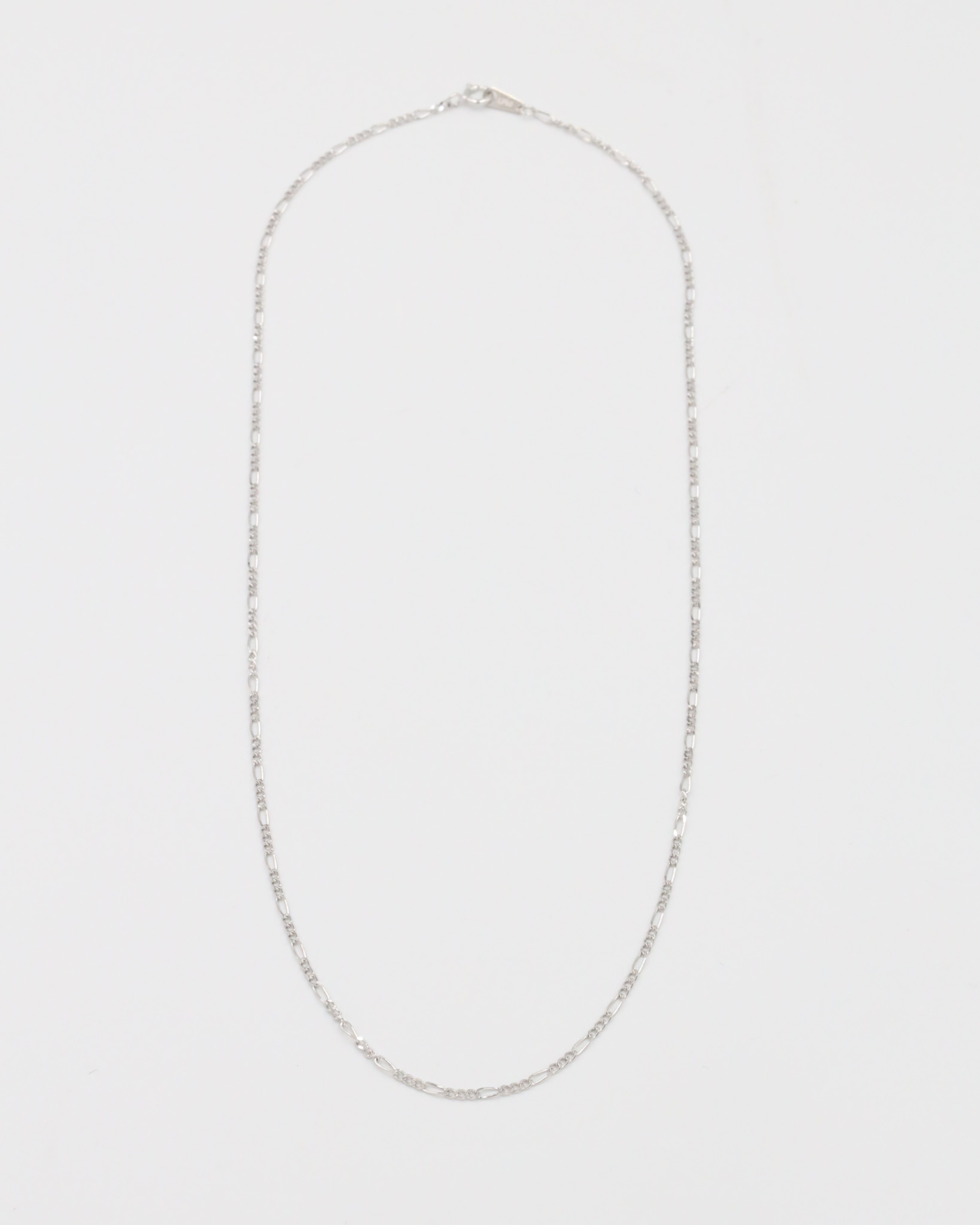 Full view of the Annabelle necklace in 925 sterling silver, a versatile piece for layering or adding pendants.