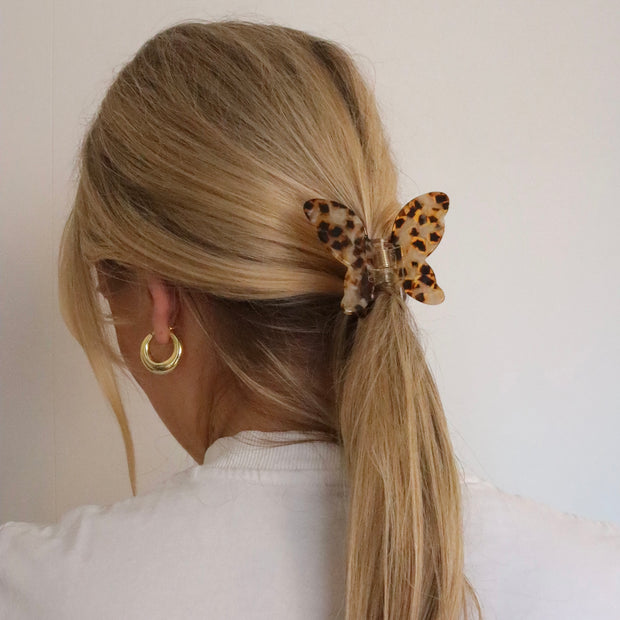 Butterfly Beige Hairclip